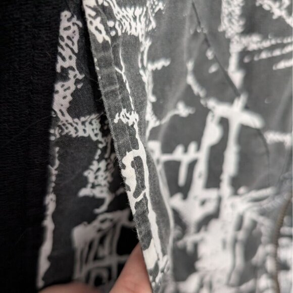 Parsley & Sage Reversible Boho Vest Womens Size Small Black Hooded Full Zip - Picture 10 of 15